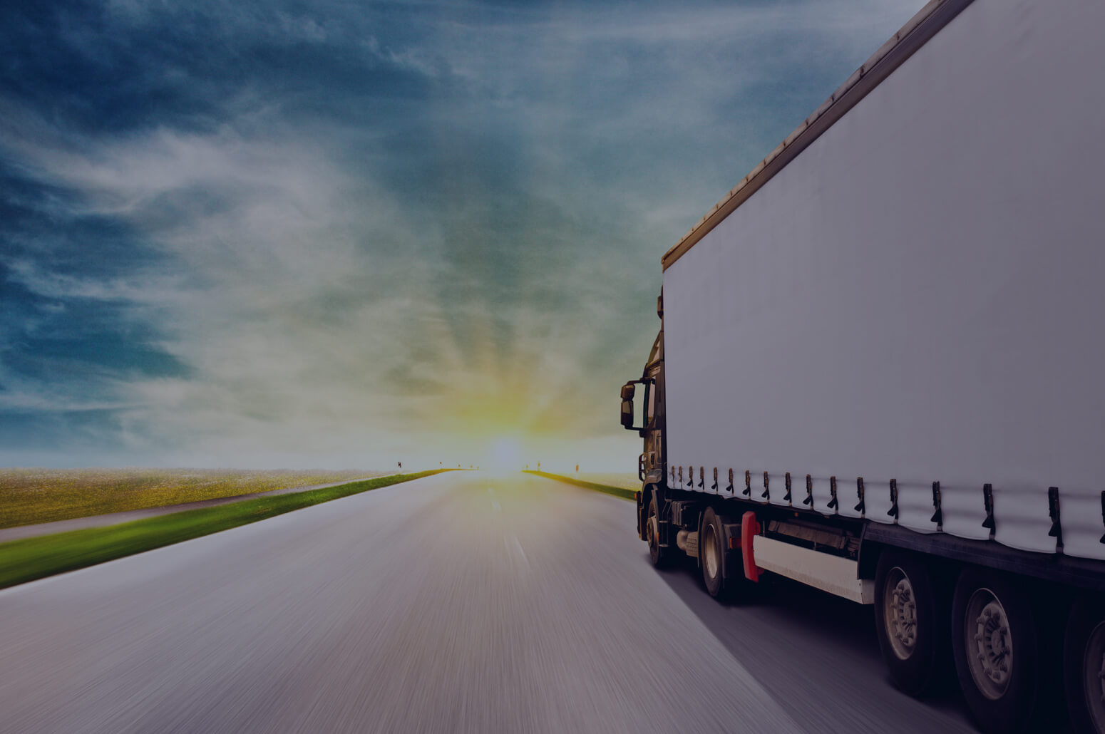 A moving truck on Interstate 65 between Indianapolis and Chicago